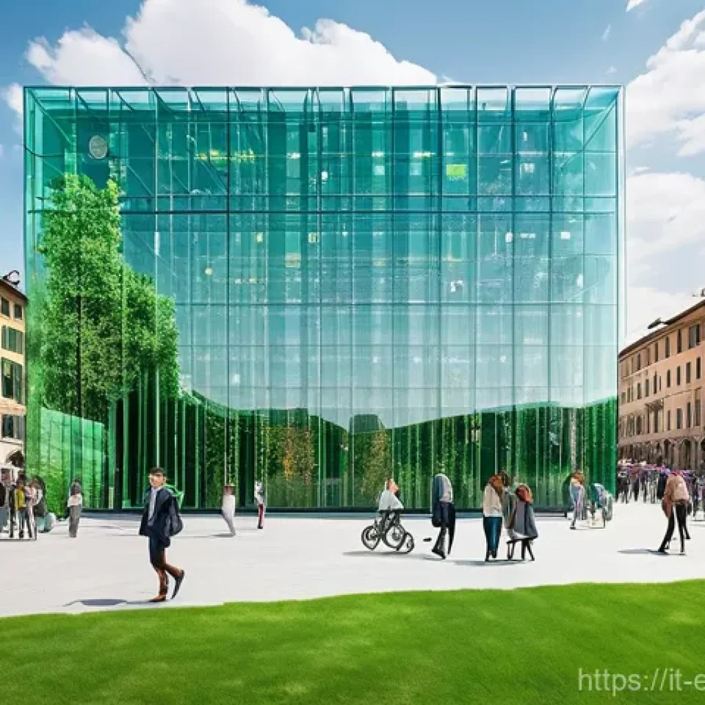 환경보전기술자 실무 기술 향상 - **"Green Cities and Digital Innovation in Italy"**
    A vibrant, sun-drenched cityscape depicting a...