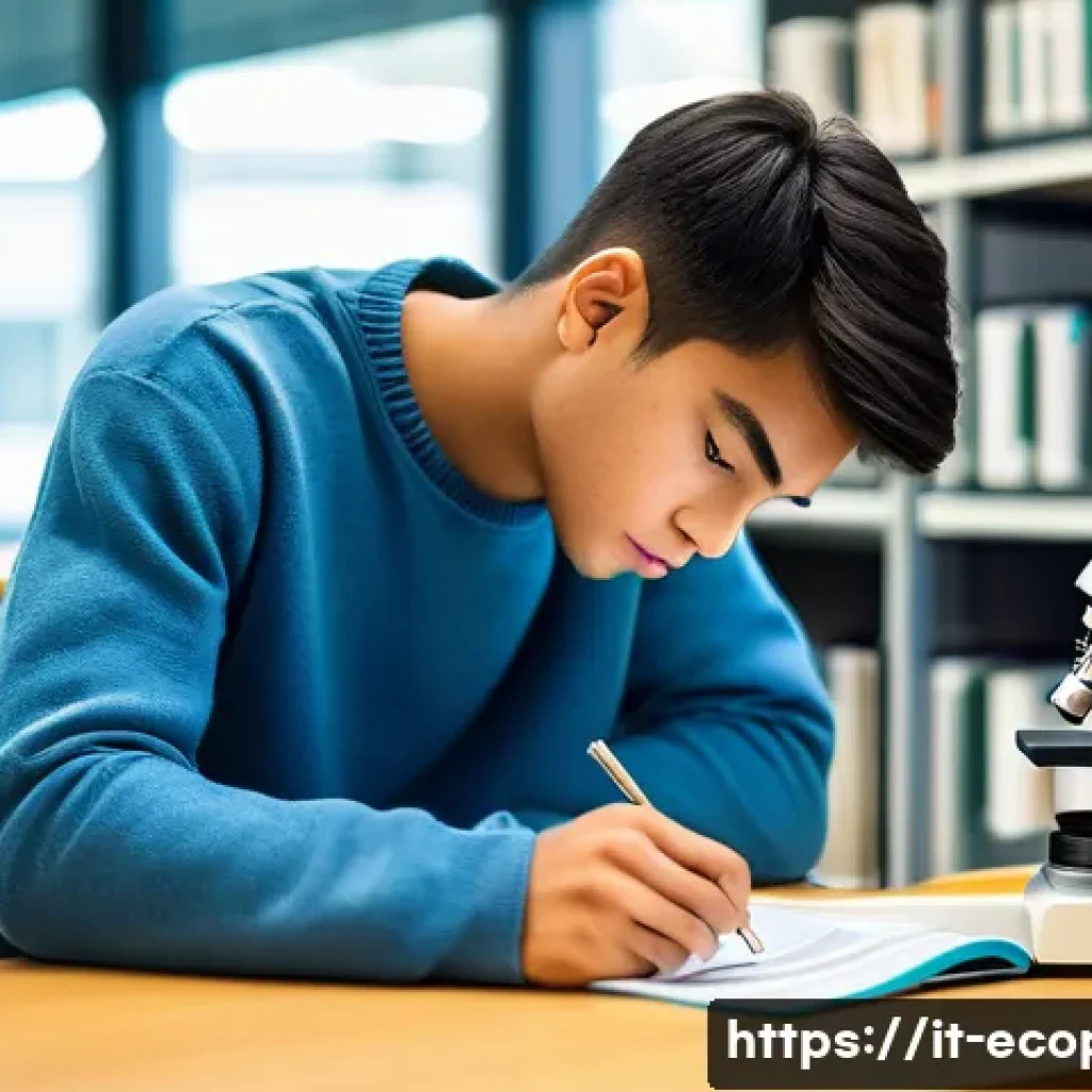 환경보전기술자 자격증 취득에 드는 시간 - **Prompt:** A focused young university student, early 20s, intently studying environmental science i...
