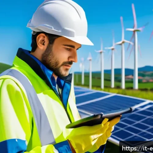 Home 30 환경보전기술자 자격증 취득의 장점 - A certified environmental technician in Italy wearing professional work attire and safety gear, insp...
